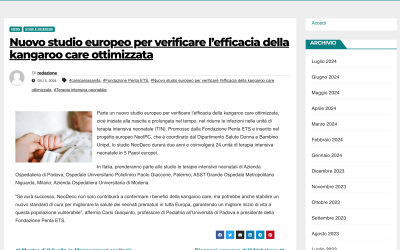 Nuovo studio europeo per verificare l’efficacia della kangaroo care ottimizzata